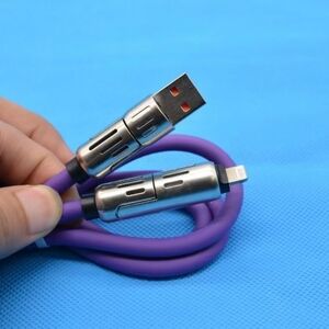 240W 4 in 1 Multi Use Data Cable Fast Charging Cable USB C Iphone Type C 6ft